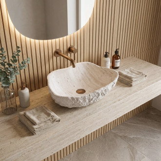 Umyvadlo na desku Isla Shiro