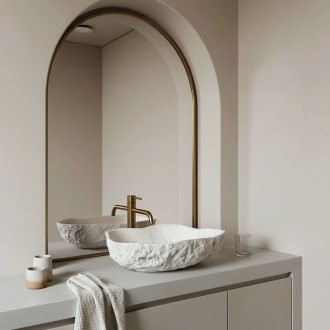 Umyvadlo na desku Isla Shiro