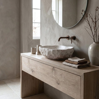 Umyvadlo na desku Isla Shiro