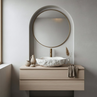 Umyvadlo na desku Isla Shiro