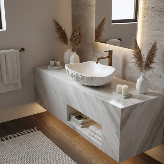 Umyvadlo na desku Isla Shiro