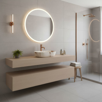 Umyvadlo na desku Rea Belinda Marrone Matt