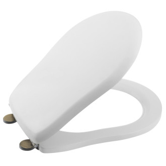 RETRO WC sedátko Soft Close, bílá/bronz