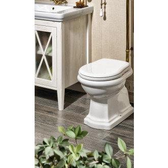 RETRO WC sedátko Soft Close, bílá/bronz