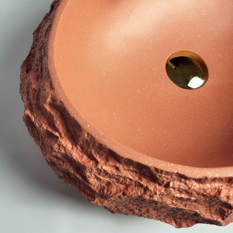 Umyvadlo na desku Mika Terracotta