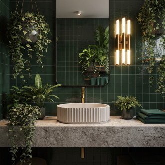 Umyvadlo na desku Margaret Beige