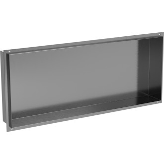 Mexen X-Wall-NR zapuštěná police bez okraje 75 x 30 cm, kartáčovaná pistolově šedá - 19E1753010
