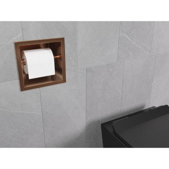 Mexen X-Wall-P uchwyt na papier toaletowy, miedź szczotkowana - 19C3