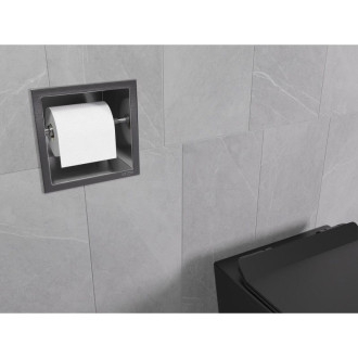 Mexen X-Wall-P uchwyt na papier toaletowy, gun gray szczotkowany - 19E3