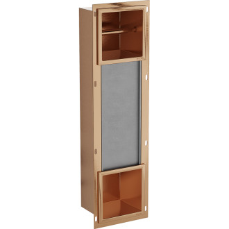 Mexen X-Wall-BP uchwyt na papier toaletowy z magazynkiem, miedź szczotkowana - 19C4