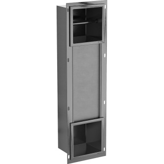 Mexen X-Wall-BP uchwyt na papier toaletowy z magazynkiem, gun gray szczotkowany - 19E4