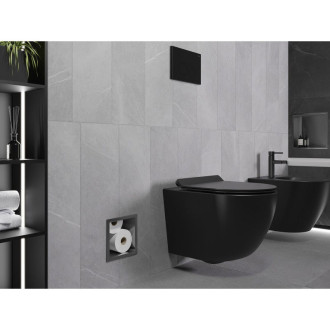 Mexen X-Wall-B magazynek na papier toaletowy, gun gray szczotkowany - 19E5