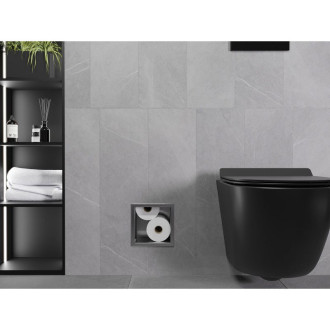 Mexen X-Wall-B magazynek na papier toaletowy, gun gray szczotkowany - 19E5