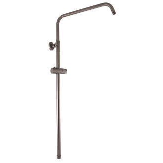 RAV SLEZÁK Sprchová tyč teleskopická k bateriím ruční sprchou, Metal grey kartáč MD0890MGK