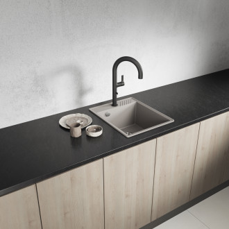 Hub - beige kitchen sink - 1 bowl