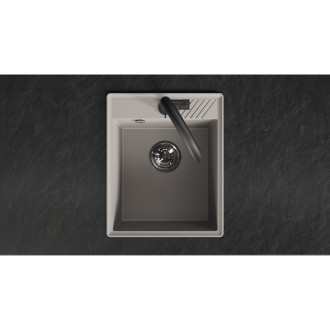 Hub - beige kitchen sink - 1 bowl