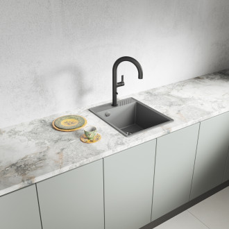 Hub - black granite sink - 1 bowl