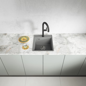 Hub - black granite sink - 1 bowl