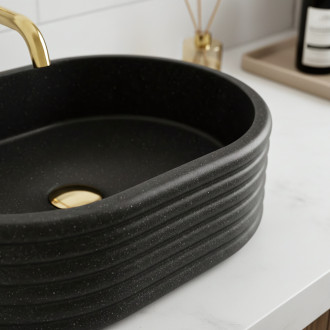 Umyvadlo na desku Nicoletta Black