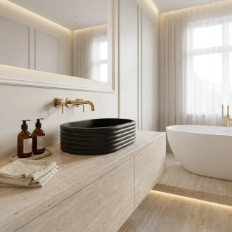 Umyvadlo na desku Nicoletta Black