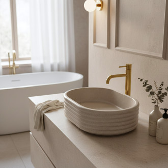 Umyvadlo na desku Nicoletta Beige