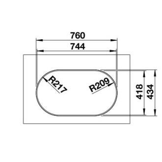 Blanco OOVALON 700-IF cloud white