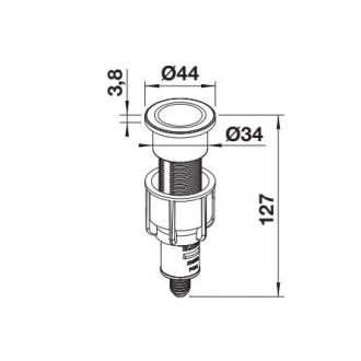 Blanco Reco Push Control III, PVD steel