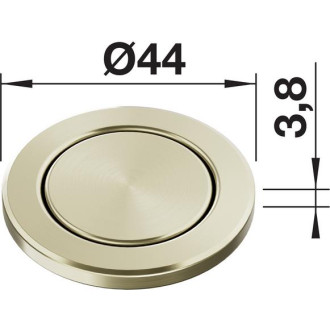 Blanco Reco Push Control III, satin gold