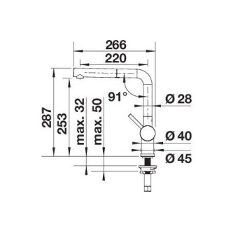 Blanco LINUS-S chrom, ECO