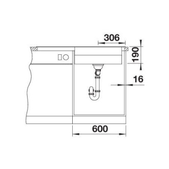Blanco Etagon XL 6 S silgranit bílá dřez vpravo s exc. ovládáním PushControl