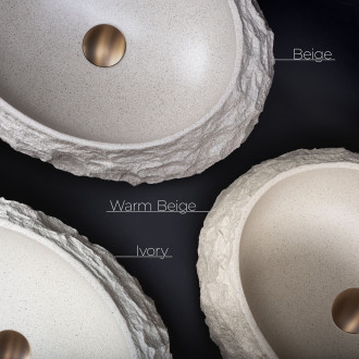 Umyvadlo na desku Mika Warm Beige