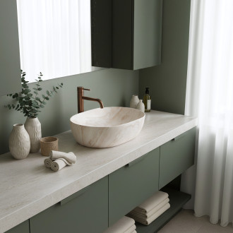 Umyvadlo na desku REA Amelia Kallisto 48