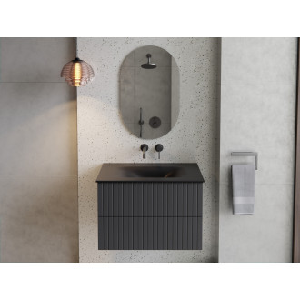 Spodní skříňka s umyvadlem AKYA LINEA grafitová matná