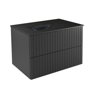 Spodní skříňka s umyvadlem AKYA LINEA grafitová matná