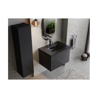 Spodní skříňka s umyvadlem AKYA CLASSIC grafitová lesklá