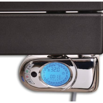 Elektrický radiátor KH 450/970 s termostatem MUSA vpravo, černý matný