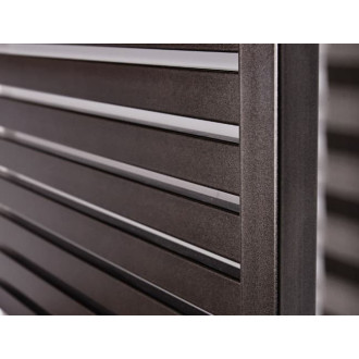 Elektrický radiátor KH 450/970 s termostatem MUSA vpravo, černý matný