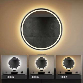 Zrcadlo LED 90cm MMJ BRUSH SILVER