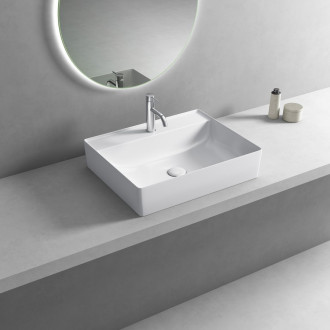 CALLIS keramické umyvadlo na desku 52x42cm, bílá