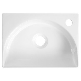 RUBIC keramické umývátko 34x25cm, bílá