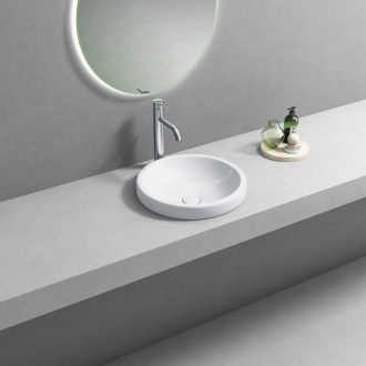 ROLA keramické umyvadlo zápustné, průměr 41cm, bílá