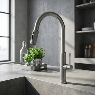 Kuchyňská baterie Rea Master Brush Nickel