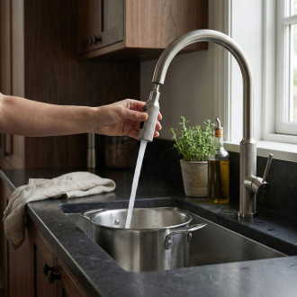 Kuchyňská baterie Rea Master Brush Nickel