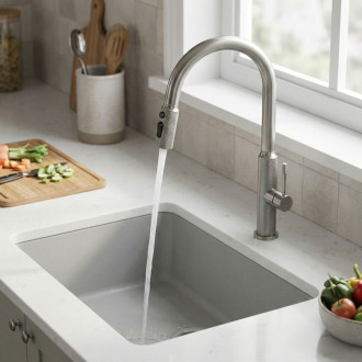 Kuchyňská baterie Rea Master Brush Nickel