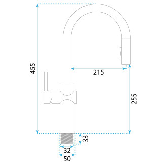 Kuchyňská baterie Rea Fresh High Black