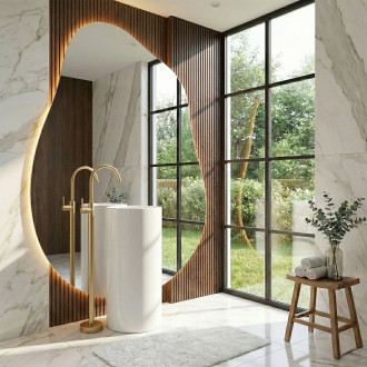 Volně stojící baterie REA LUNGO Brush Gold