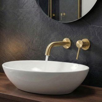 REA Výtokové rameno pro podomítkovou baterii Lungo 20 cm Matt Gold REA-63211