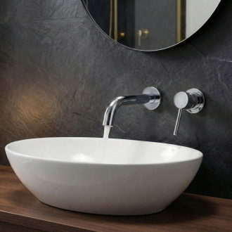 Výtokové rameno pro podomítkovou baterii Rea Lungo 20 cm Chrome