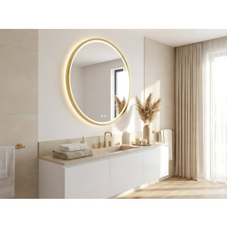 Zrcadlo LED 100cm MMJ BRUSH GOLD