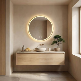 REA Zrcadlo LED 90cm HOM-02504